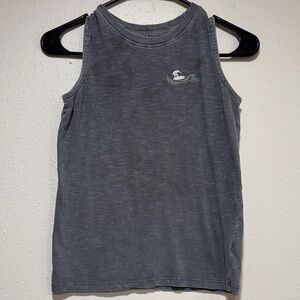 Cat & Jack Make Waves Charcoal Gray Cotton Top